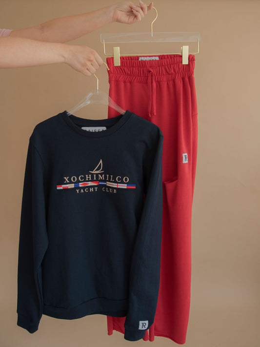 XYC marino X Sweatpants rojos